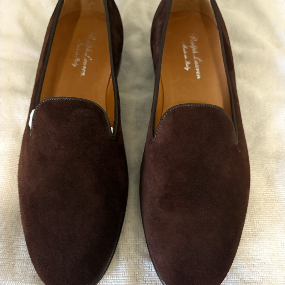 Ralph Lauren Men's Brown Suede Loafers